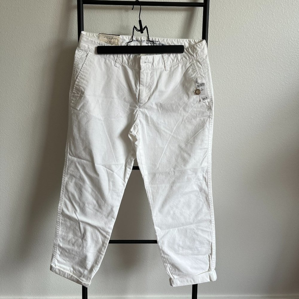 NWT gap girlfriend angkle length khakis